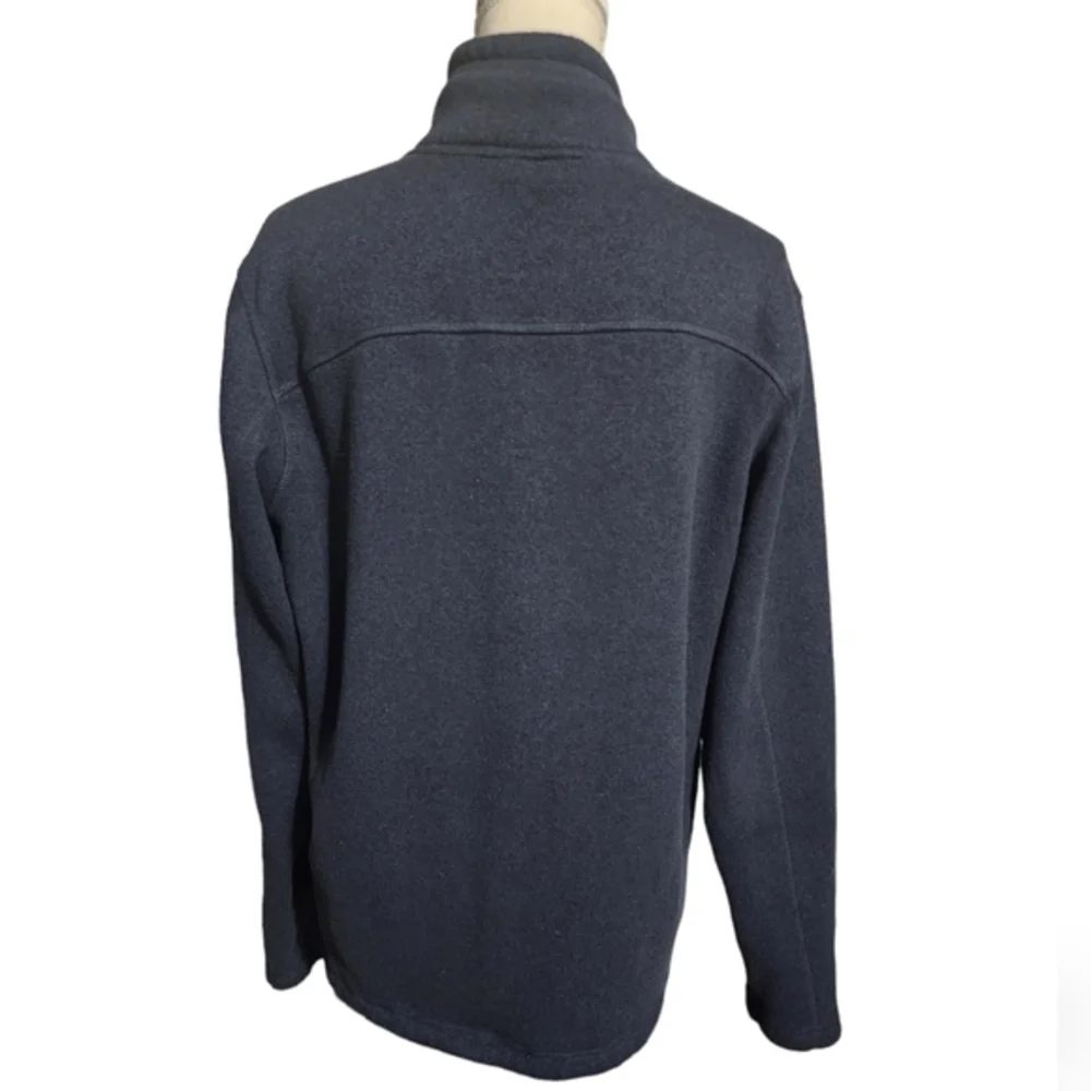 The north face navy 1/4 zip fleece pullover‎